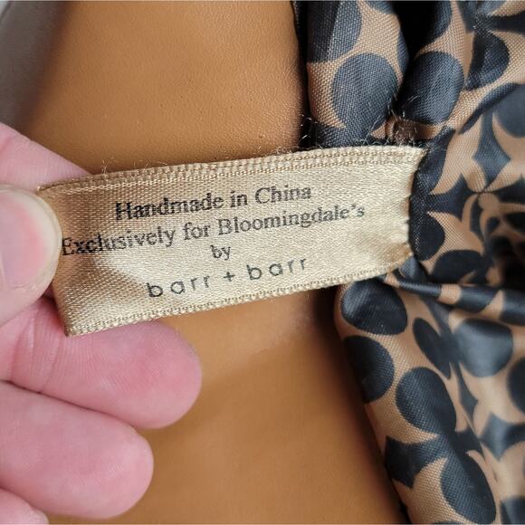 NWOT Barr + Barr Black & Brown Oversized Satchel Tote - Picture 11 of 11